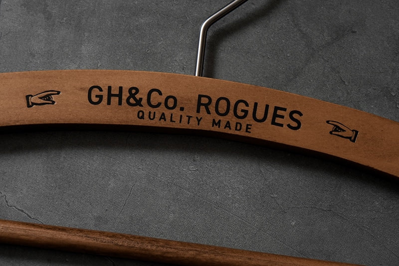 【別注】 GLAD HAND グラッドハンド ろーぐす別注 ハンガー "ADVERTISING WOODEN HANGER" GLAD-HANGER