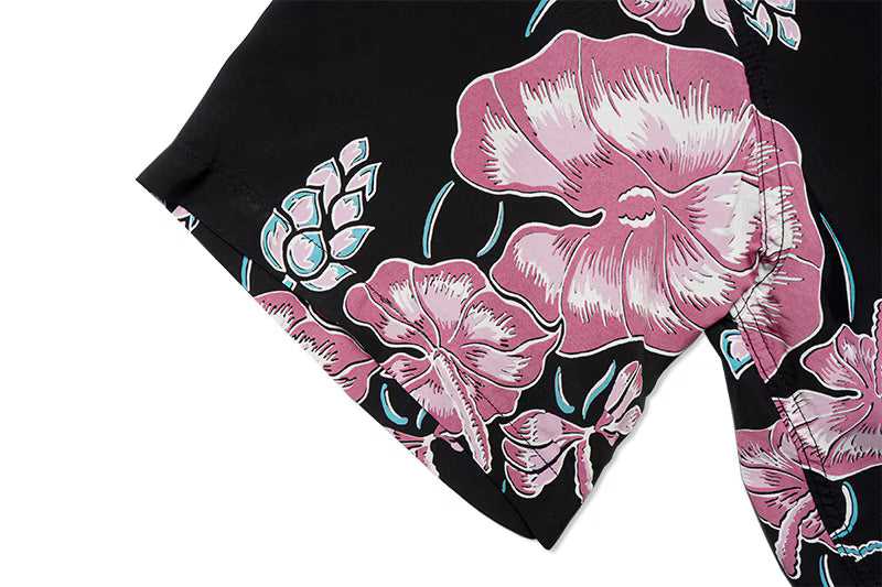 SUN SURF サンサーフ 半袖 アロハシャツ RAYON HAWAIIAN SHIRT “ISLAND FLOWER CHAIN” SS39425
