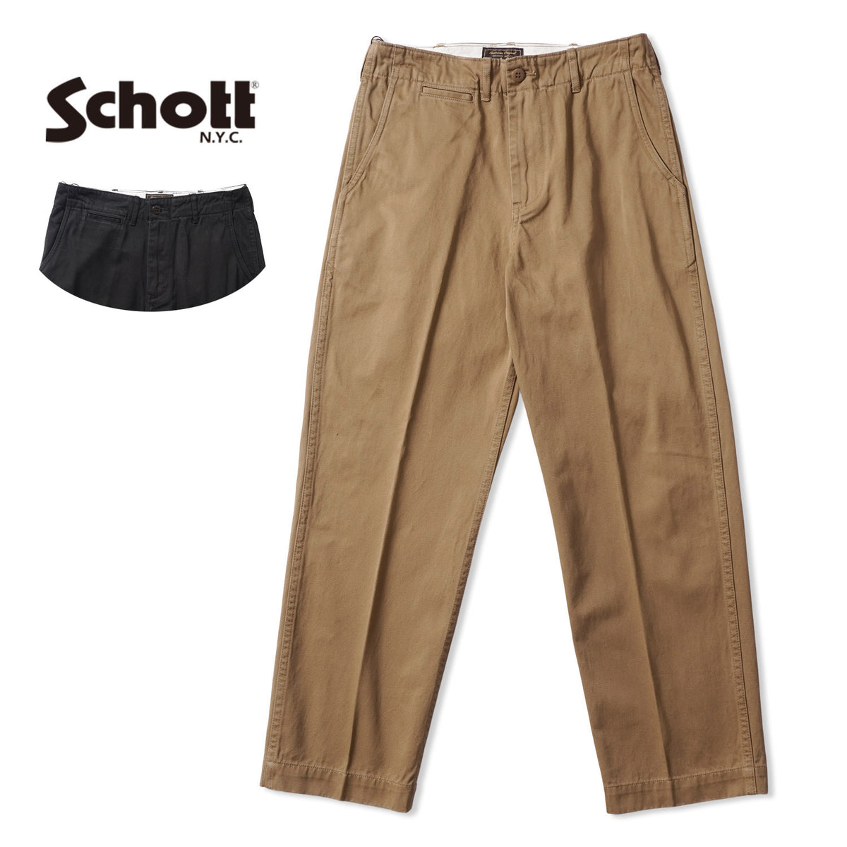 Schott ショット パンツ "CHINO TROUSERS" 782-5910011*