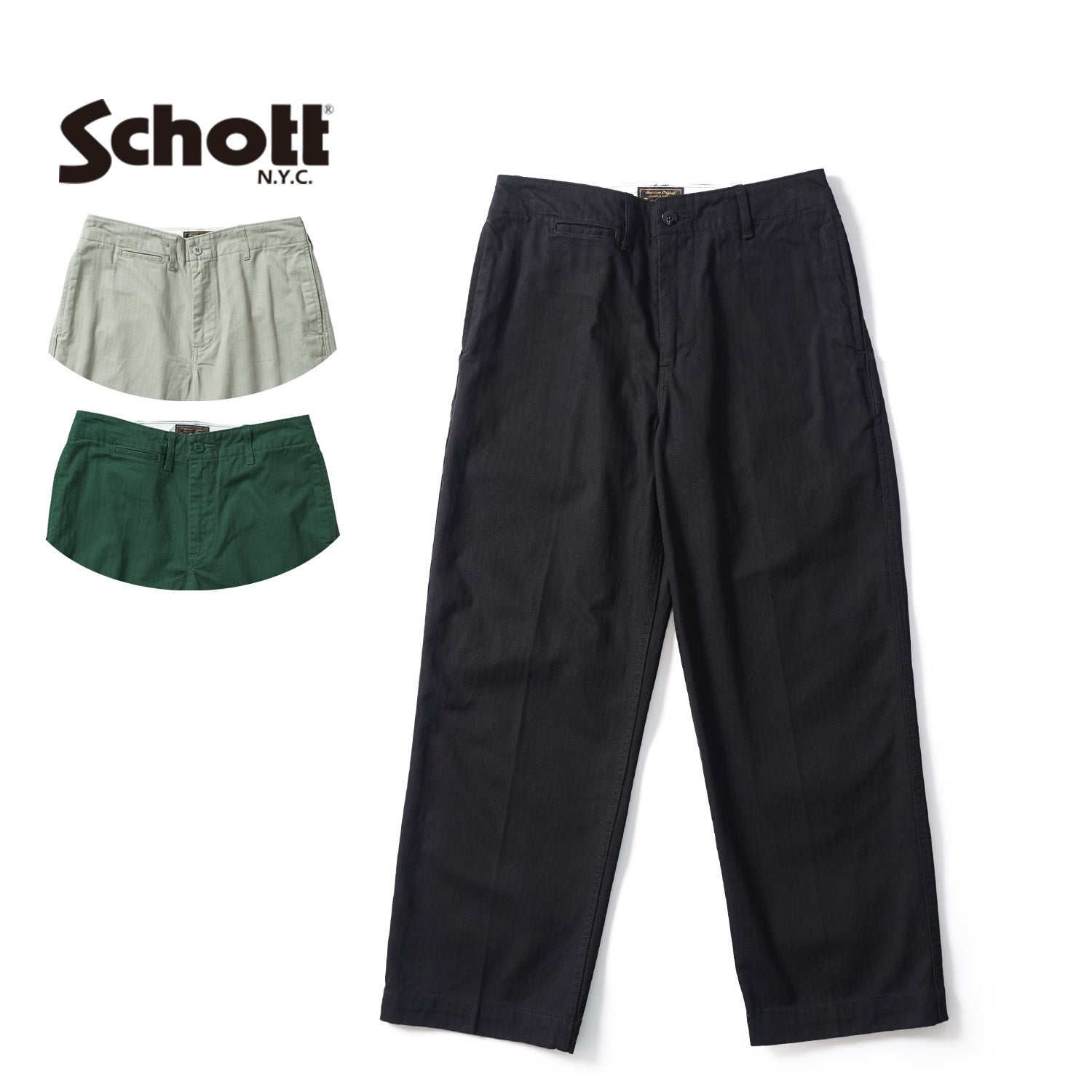 schott HERRINGBONE PANTS ショット 30 Schott ショット パンツ 