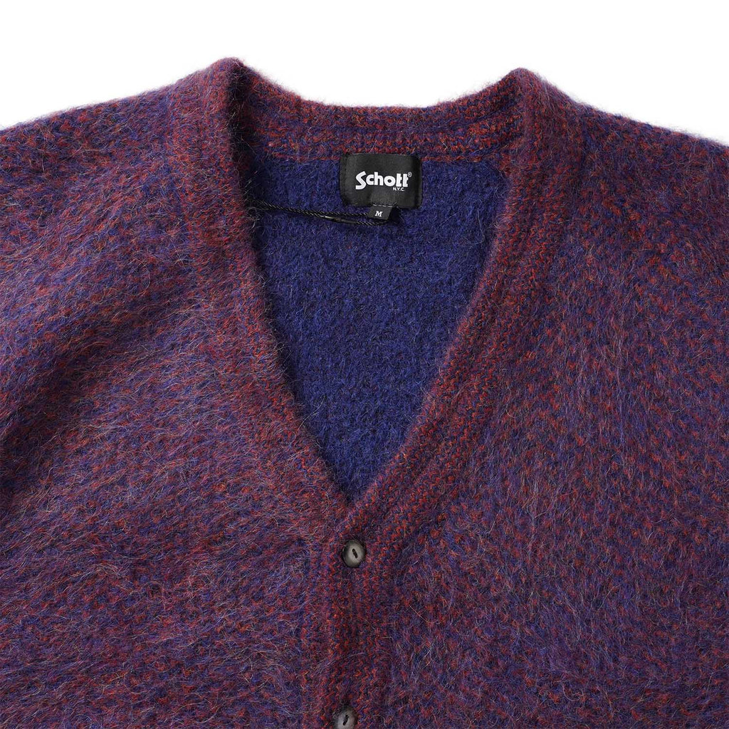 Schott ショット モヘア ニット カーディガン "MOHAIR KNIT CARDIGAN" 782-6240010