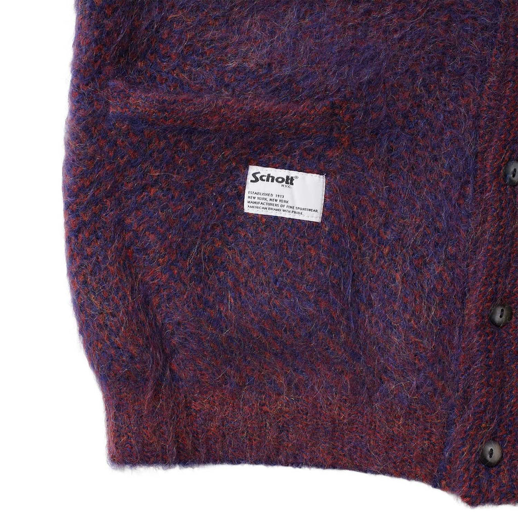 Schott ショット モヘア ニット カーディガン "MOHAIR KNIT CARDIGAN" 782-6240010