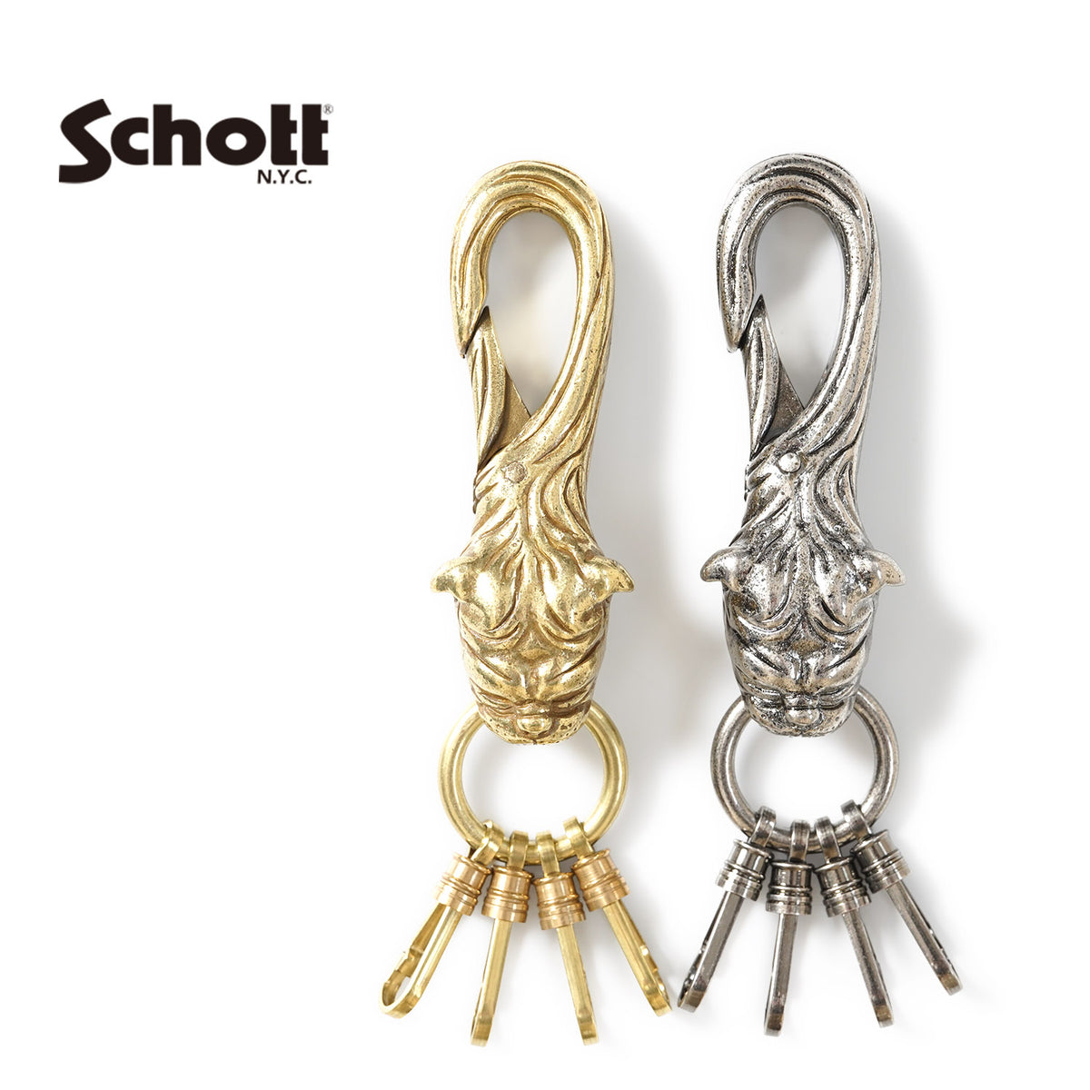 Schott ショット キーチェーン "BULLDOG KEY CHAIN" 782-6970047