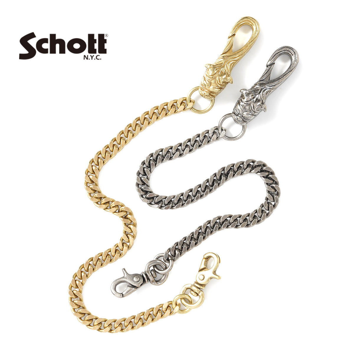 Schott ショット キーチェーン "BULLDOG WALLET CHAIN" 782-6970048