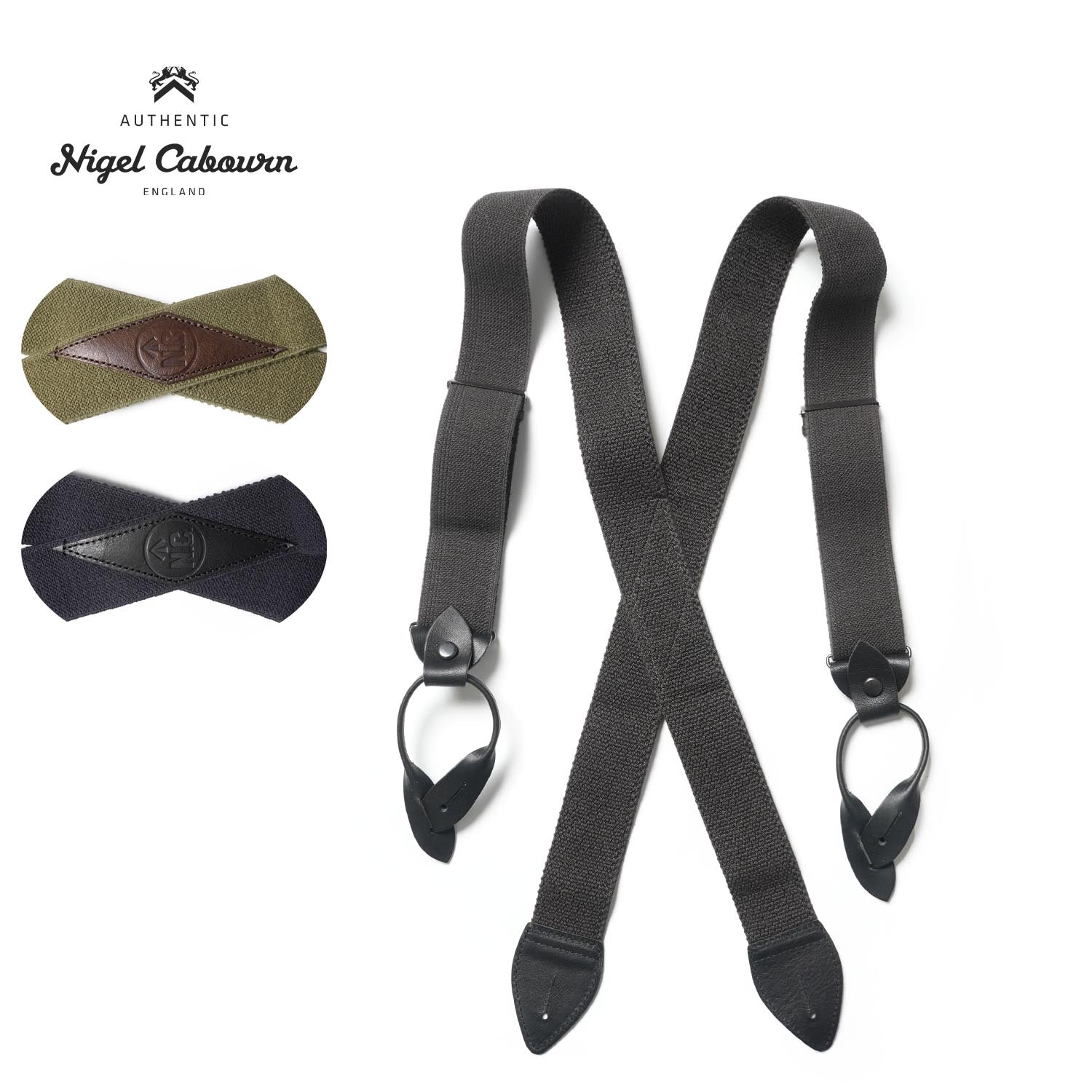 ナイジェルケーボン　サスペンダー　オリーブ Nigel Cabourn ナイジェルケーボン サスペンダー “US ARMY SUSPENDER