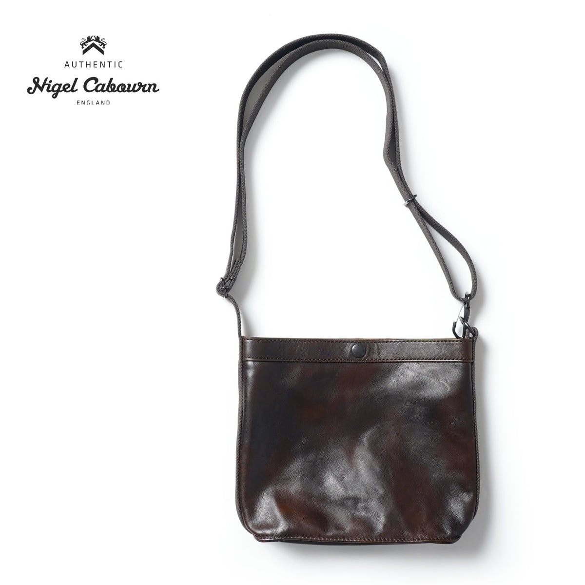 Nigel Cabourn ナイジェルケーボン ショルダーバッグ “MAGAZINE BAG HORSEHIDE” 80530061027