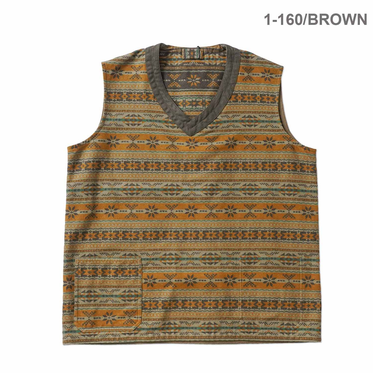 Nigel Cabourn ナイジェルケーボン プルオーバーベスト "PULLOVER VEST FAIR ISLE REV" 80530070009