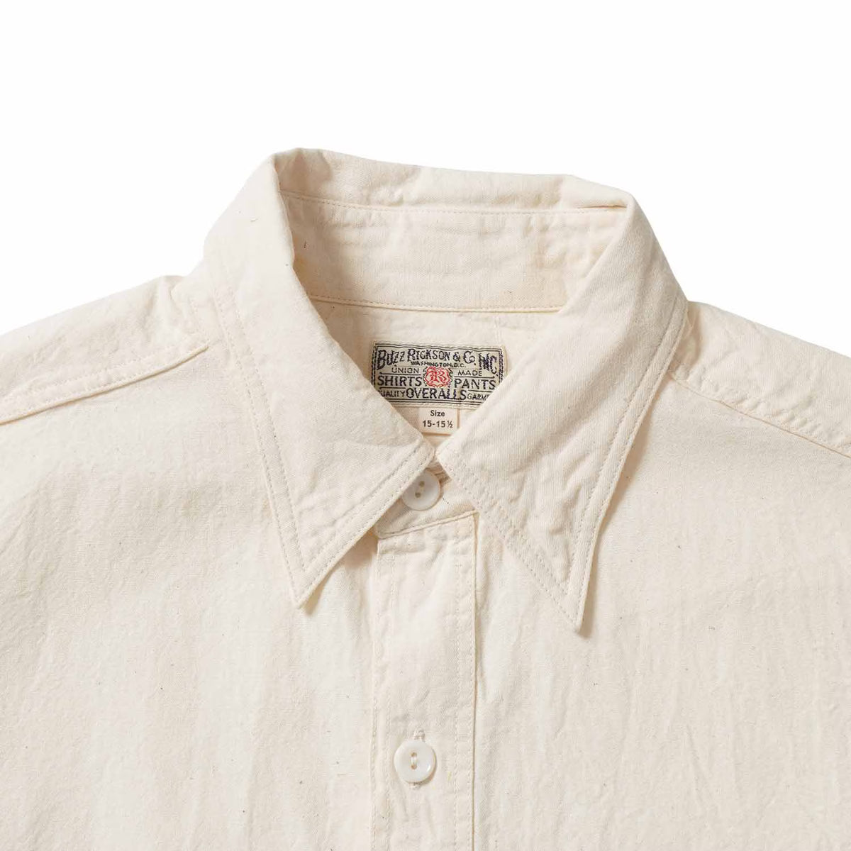 BUZZ RICKSON'S バズリクソンズ 長袖シャツ “WHITE CHAMBRAY WORK SHIRT” BR25996