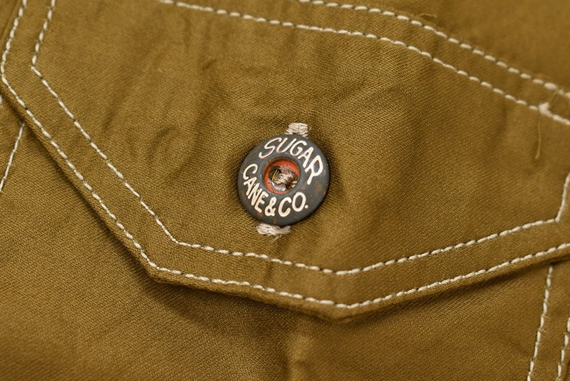 SUGAR CANE シュガーケーン 長袖シャツ "FR 3oz. COTTON SATEEN L/S" SC28993