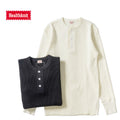 Healthknit ヘルスニット 長袖 Tシャツ "スーパーヘビーワッフル ヘンリーネック長袖Tシャツ" 990
