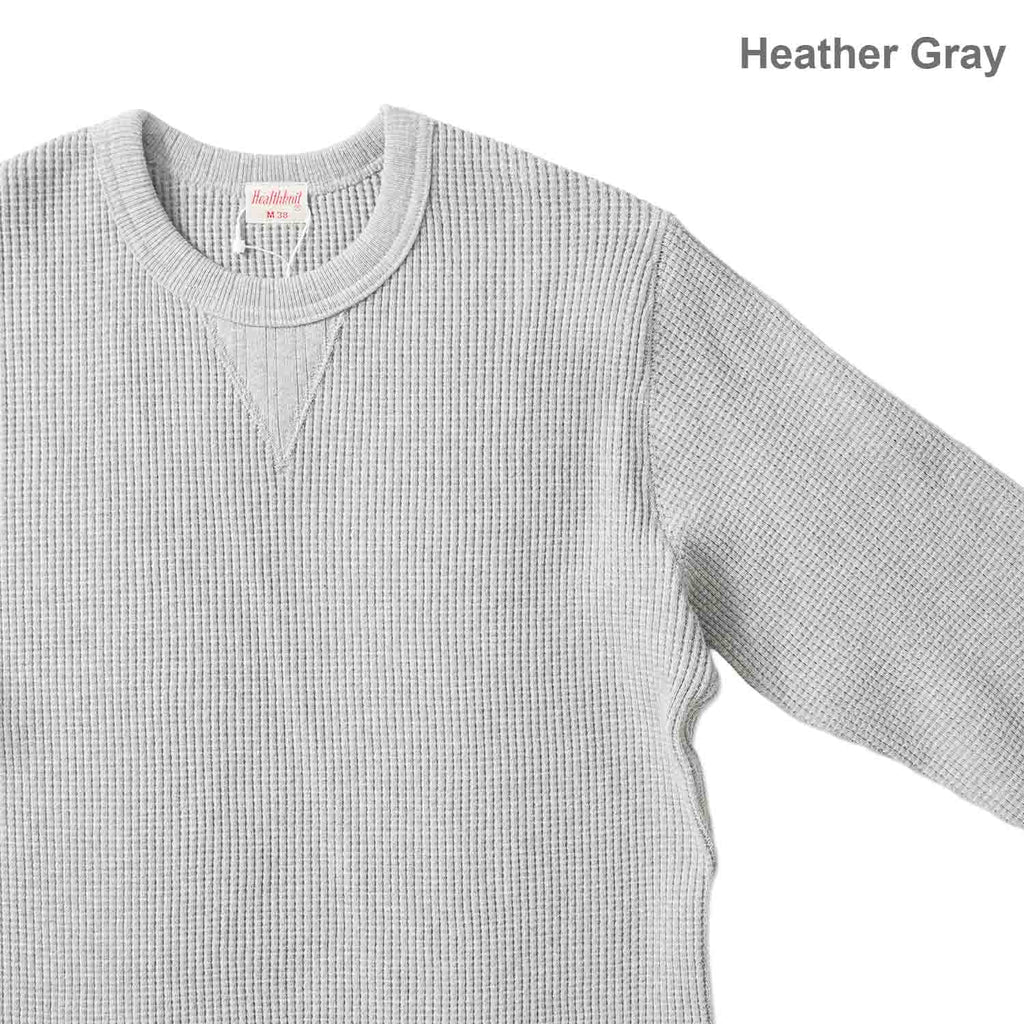 Healthknit ヘルスニット 長袖 Tシャツ "スーパーヘビーワッフル スウェットタイプ長袖Tシャツ" 993