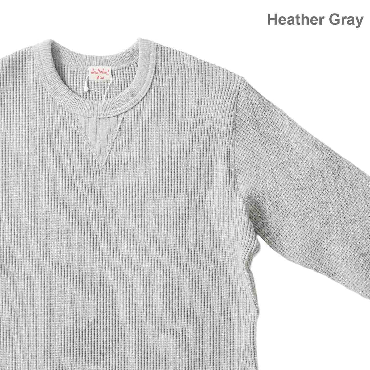 Healthknit ヘルスニット 長袖 Tシャツ "スーパーヘビーワッフル スウェットタイプ長袖Tシャツ" 993