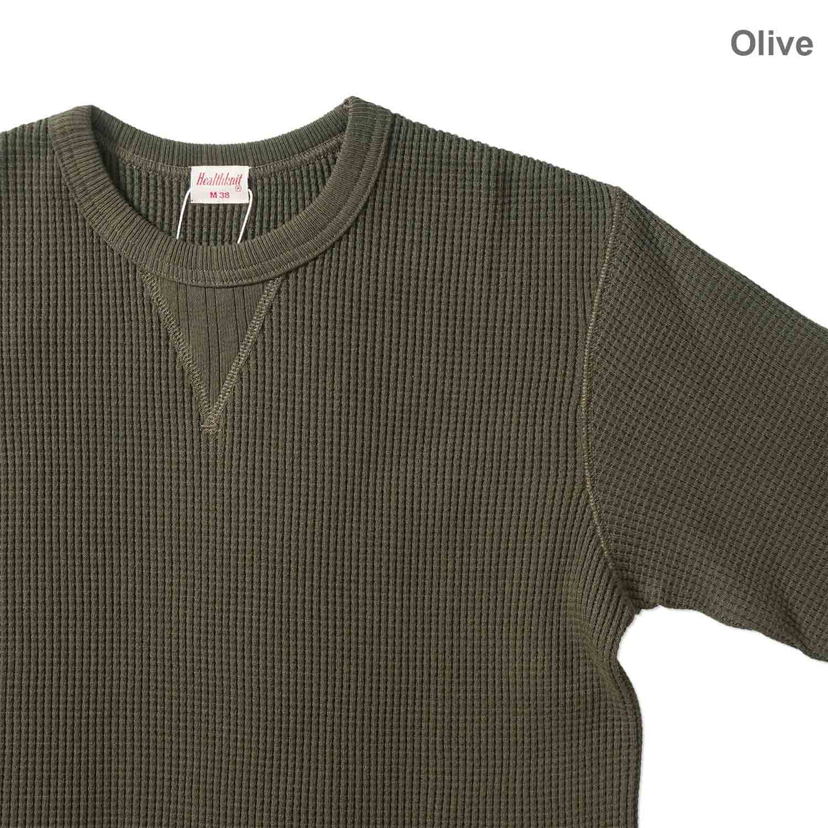 Healthknit ヘルスニット 長袖 Tシャツ "スーパーヘビーワッフル スウェットタイプ長袖Tシャツ" 993