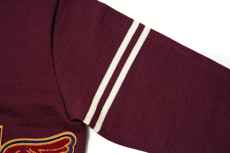 Whitesville ホワイツビル　カーディガン　“WOOL LETTERED SWEATER”　WV90260