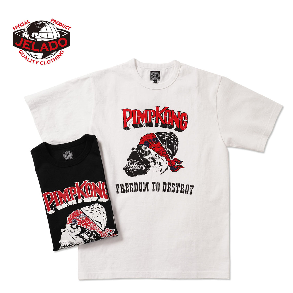 JELADO ジェラード 半袖 Tシャツ "PIMP KONG Tee" AB21235