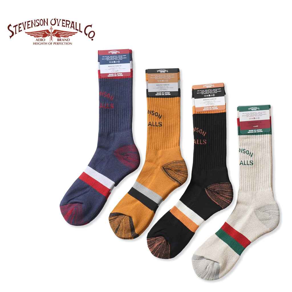 STEVENSON OVERALL Co. スティーブンソンオーバーオール 靴下 "Over-The-Calf Athletic Socks" AS