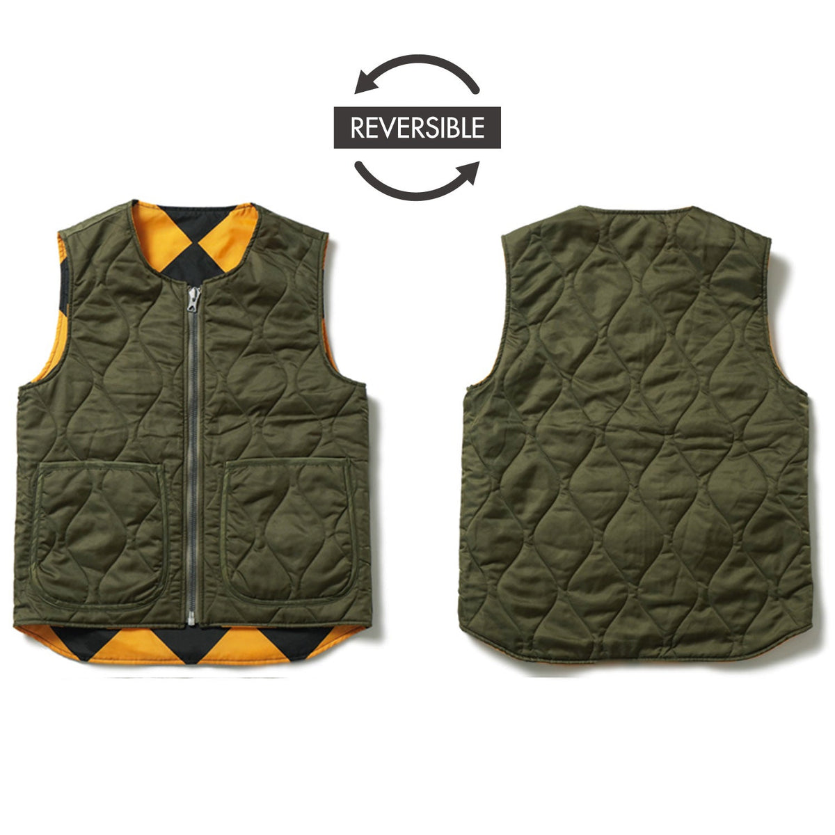 BUZZ RICKSON'S バズリクソンズ ベスト LINE CREWMAN VEST (MOD.) REVERSIBLE "BUZZ RICKSON MFG. CORP." BR15749
