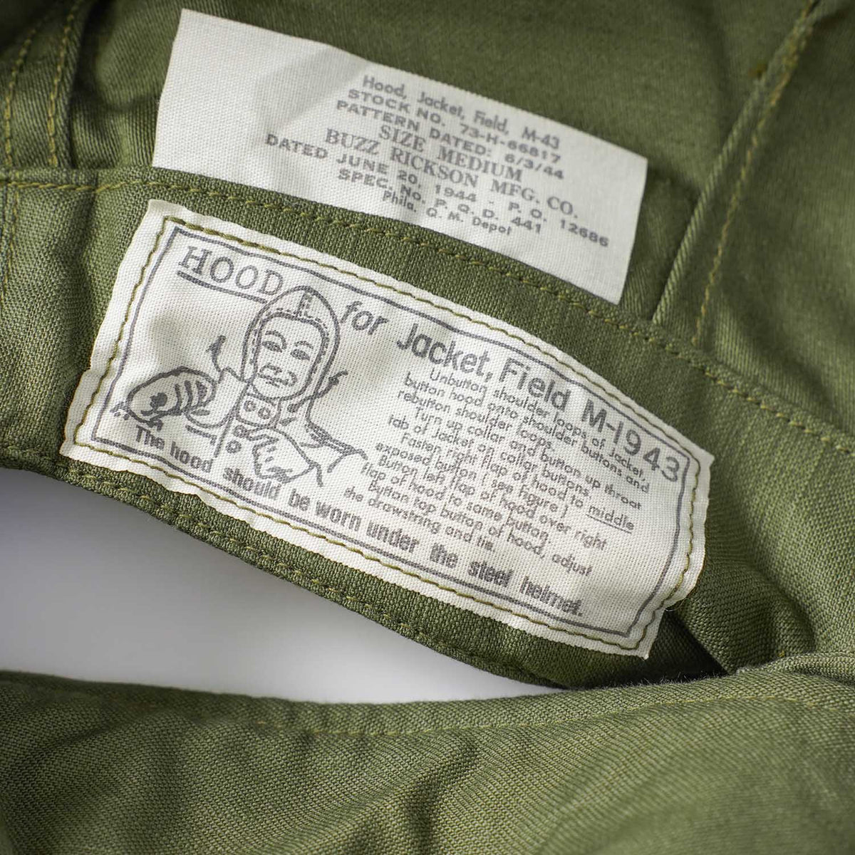 BUZZ RICKSON'S バズリクソンズ フィールドジャケット TYPE M-43 "BUZZ RICKSON MFG. CO. 5th BOMB.GROUP BOMBER BARONS" BR15996