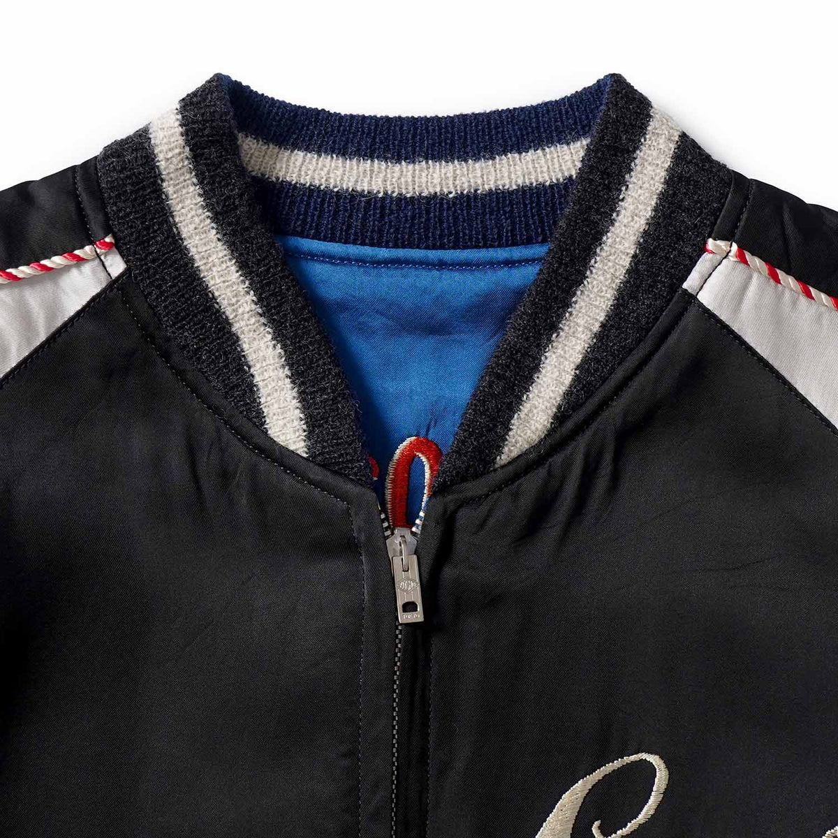 BUZZ RICKSON'S バズリクソンズ スカジャン Early 1950s Style Acetate Souvenir Jacket ““KOSHO & CO.” × “BUZZ RICKSON’S” Special Edition “17TH COMM SQ & 17TH BOMB WG(L)”” BR16009