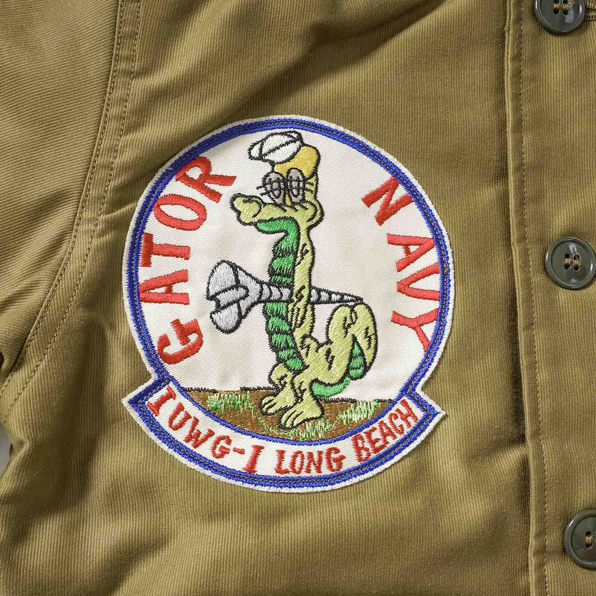 BUZZ RICKSON'S バズリクソンズ ジャケット Type N-1 KHAKI "NAVAL CLOTHING DEPOT DEMOTEX-ED GATOR NAVY" BR16014