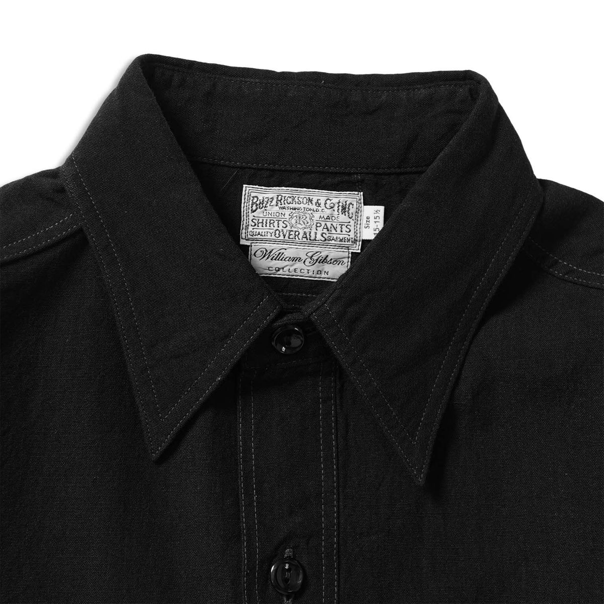 BUZZ RICKSON'S バズリクソンズ 長袖シャツ “WILLIAM GIBSON COLLECTION BLACK CHAMBRAY WORK SHIRTS” BR29143