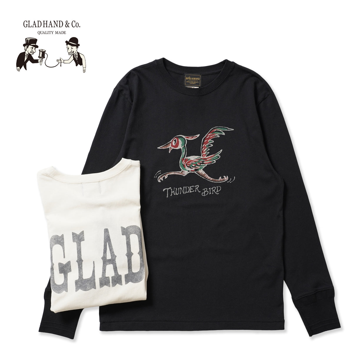 GLAD HAND グラッドハンド 長袖 Tシャツ "SPIRIT BIRD - L/S T-SHIRTS" BYGH6311