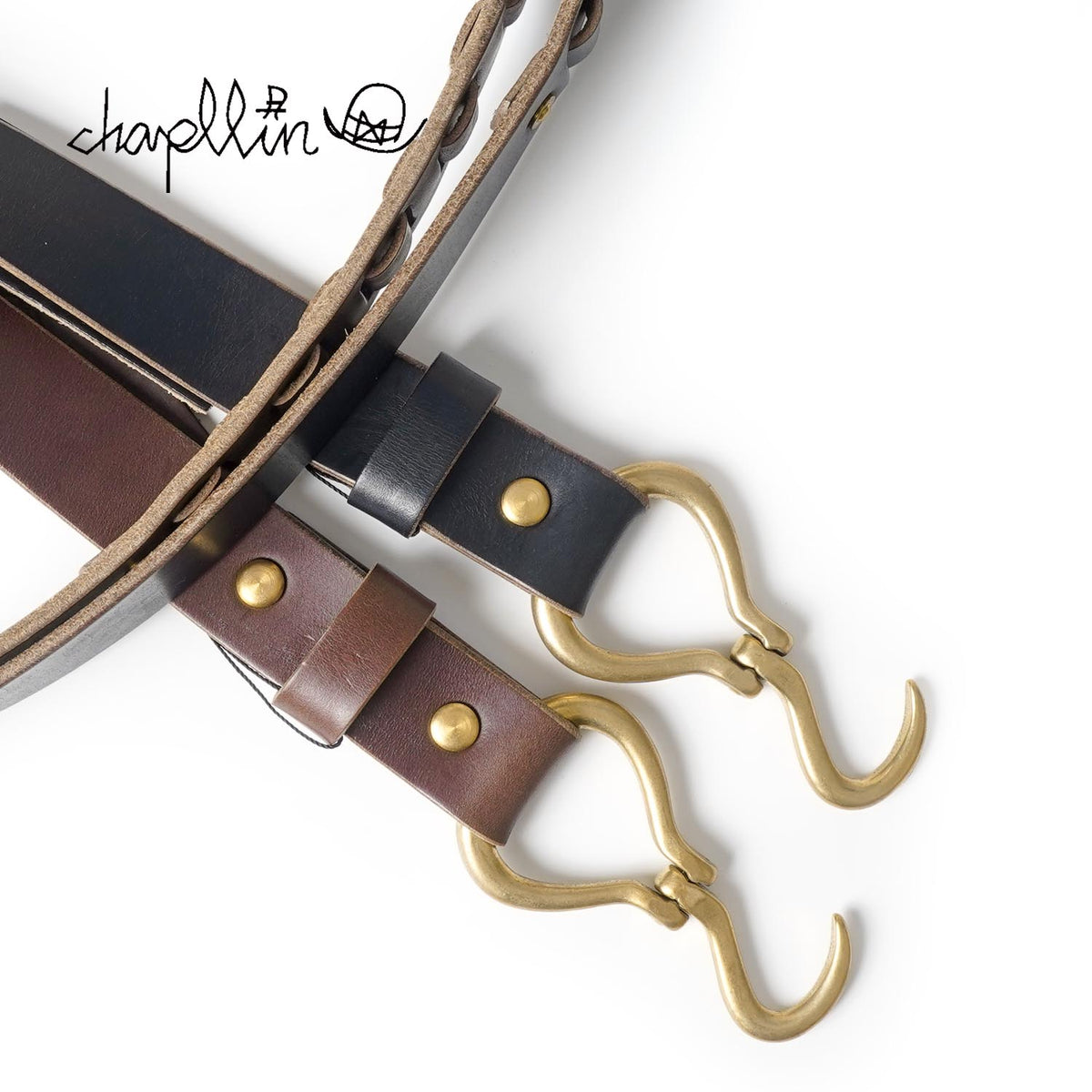 chapllin チャップリン ベルト CHROMEXCEL LEATHER HARNESS BELT CPB-HARNES-CEXDB