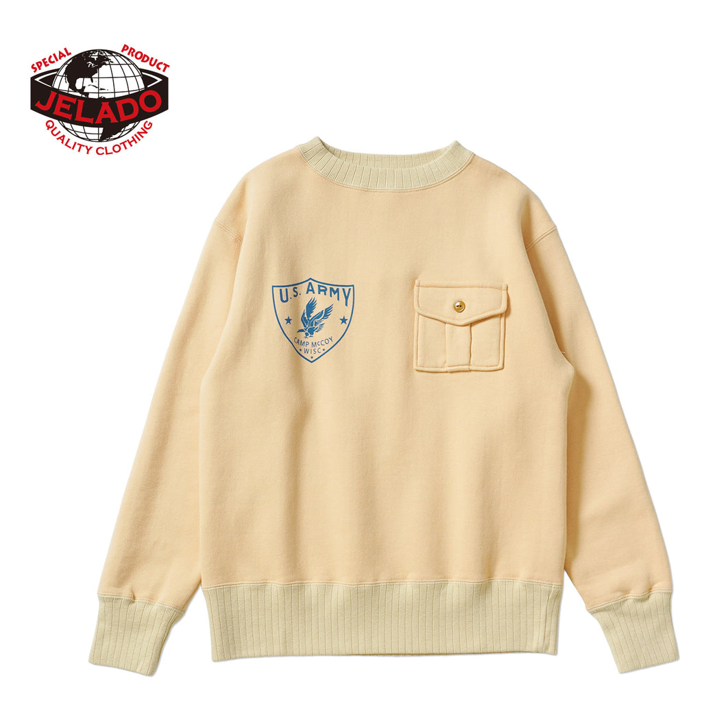 JELADO ジェラード スウェット “U.S ARMY CAMP McCOY Sweat” CT23209