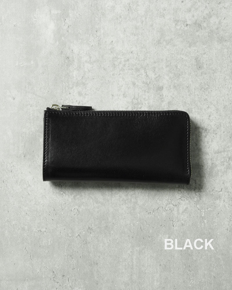 Regalo レガーロ Lジップ ウォレット カンガルー革 Gamma-kangaroo (BLACK)