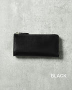 Regalo レガーロ Lジップ ウォレット カンガルー革 Gamma-kangaroo (BLACK)