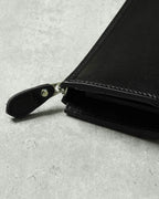 Regalo レガーロ Lジップ ウォレット カンガルー革 Gamma-kangaroo (BLACK)