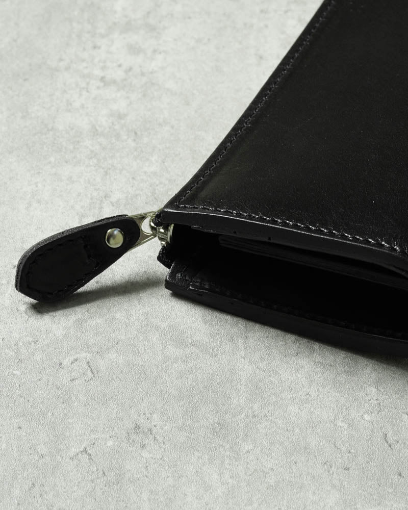 Regalo レガーロ Lジップ ウォレット カンガルー革 Gamma-kangaroo (BLACK)