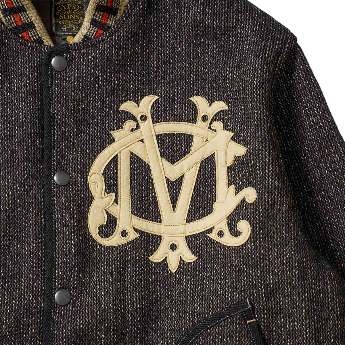 GYPSY&SONS ジプシー&サンズ ジャケット "V.M.C. SALT & PEPPER VARSITY JK" GS2629903