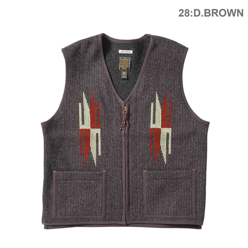 GYPSY&SONS ジプシー&サンズ ベスト "SALT & PEPPER SANTA-FE VEST" GS2629905