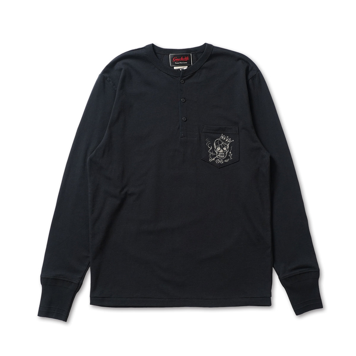 GANGSTERVILLE ギャングスタービル 長袖 Tシャツ “GAMBLERS - L/S HENRY T-SHIRTS” GSV6313