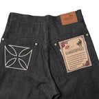GANGSTERVILLE ギャングスタービル デニムパンツ “THUG - WIDE DENIM IRON CROSS” GSV9904