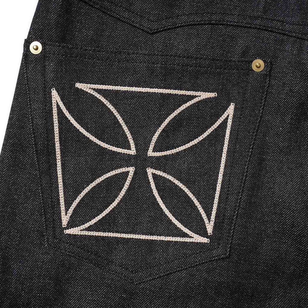 GANGSTERVILLE ギャングスタービル デニムパンツ “THUG - WIDE DENIM IRON CROSS” GSV9904