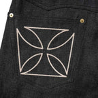 GANGSTERVILLE ギャングスタービル デニムパンツ “THUG - WIDE DENIM IRON CROSS” GSV9904