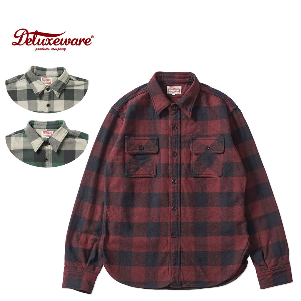 DELUXEWARE デラックスウエア 長袖 シャツ “50s BUFFALO CHECK” HV-00A