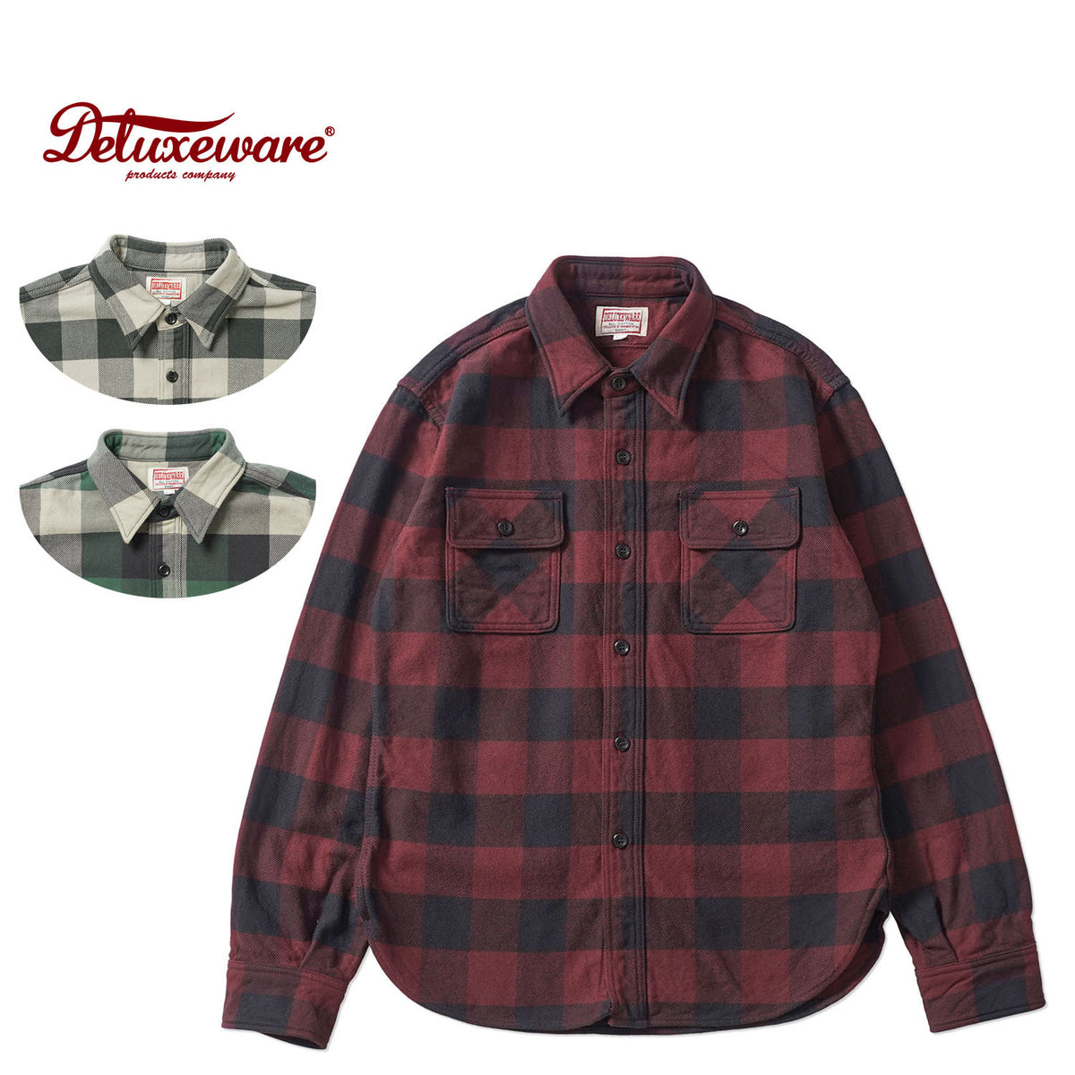 DELUXEWARE デラックスウエア 長袖 シャツ “50s BUFFALO CHECK” HV-00A