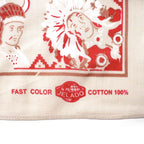 JELADO ジェラード バンダナ "Native American Chief Pattern Selvedge Bandana" JDG94649