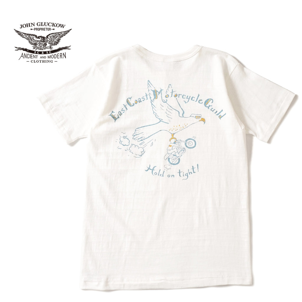 JOHN GLUCKOW ジョングラッコー 半袖 Tシャツ Lot JG-CS06 "East Coast MC Guild T" JG-CS06-East Coast MC Guild T