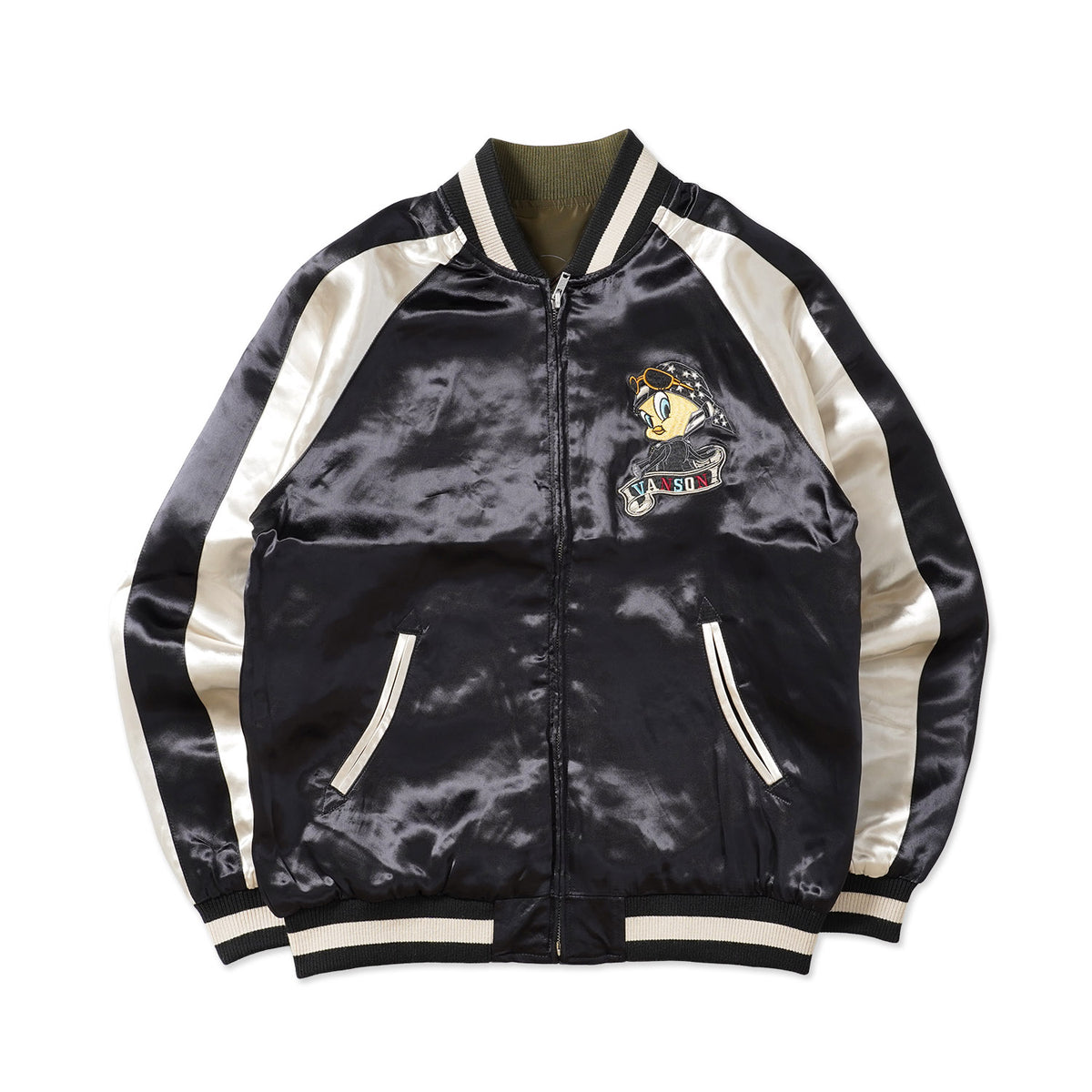VANSON バンソン スカジャン MA-1 LOONEY TUNES "リバ－シブルスカジャン＆MA-1ジャケット" LTV-2604