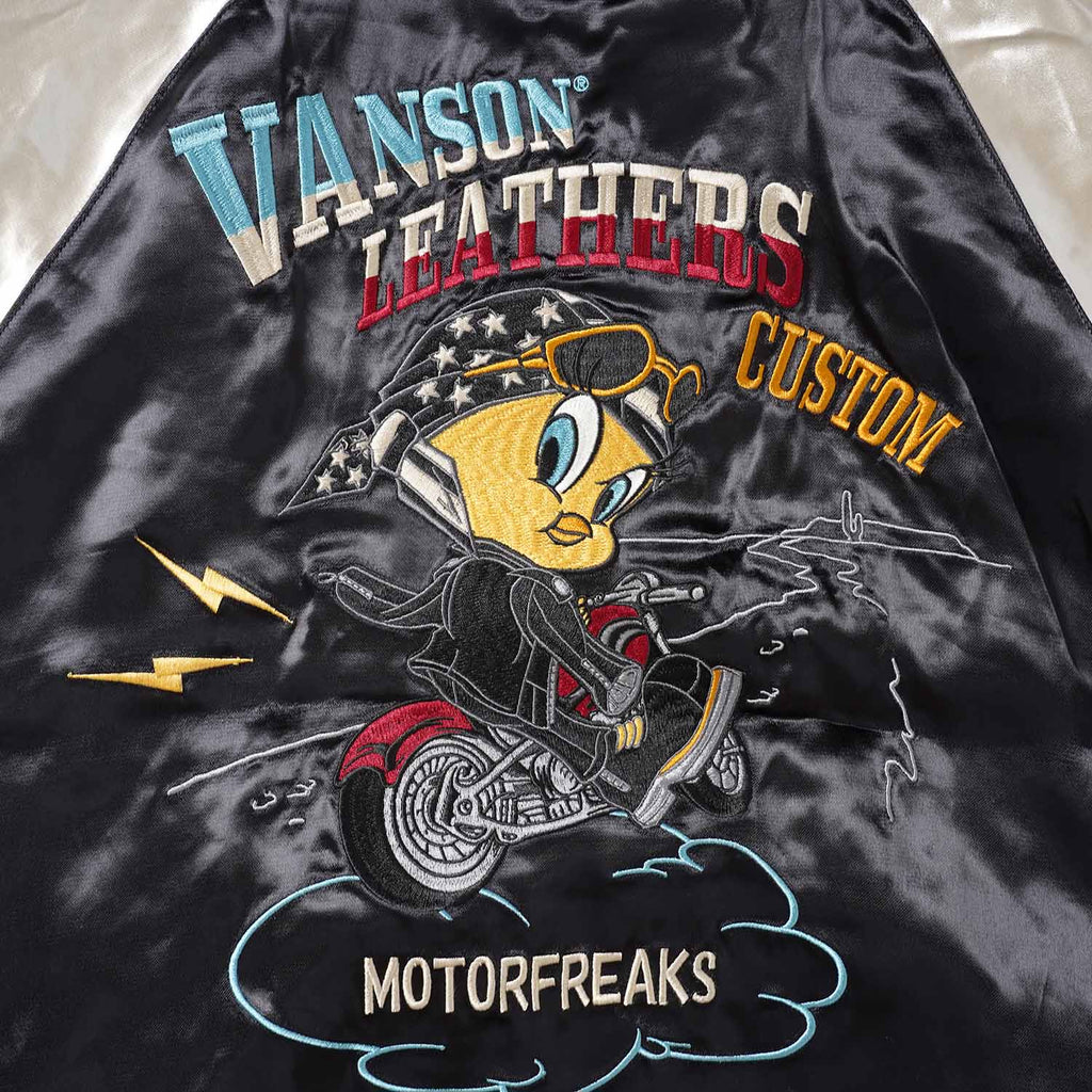 VANSON バンソン スカジャン MA-1 LOONEY TUNES "リバ－シブルスカジャン＆MA-1ジャケット" LTV-2604