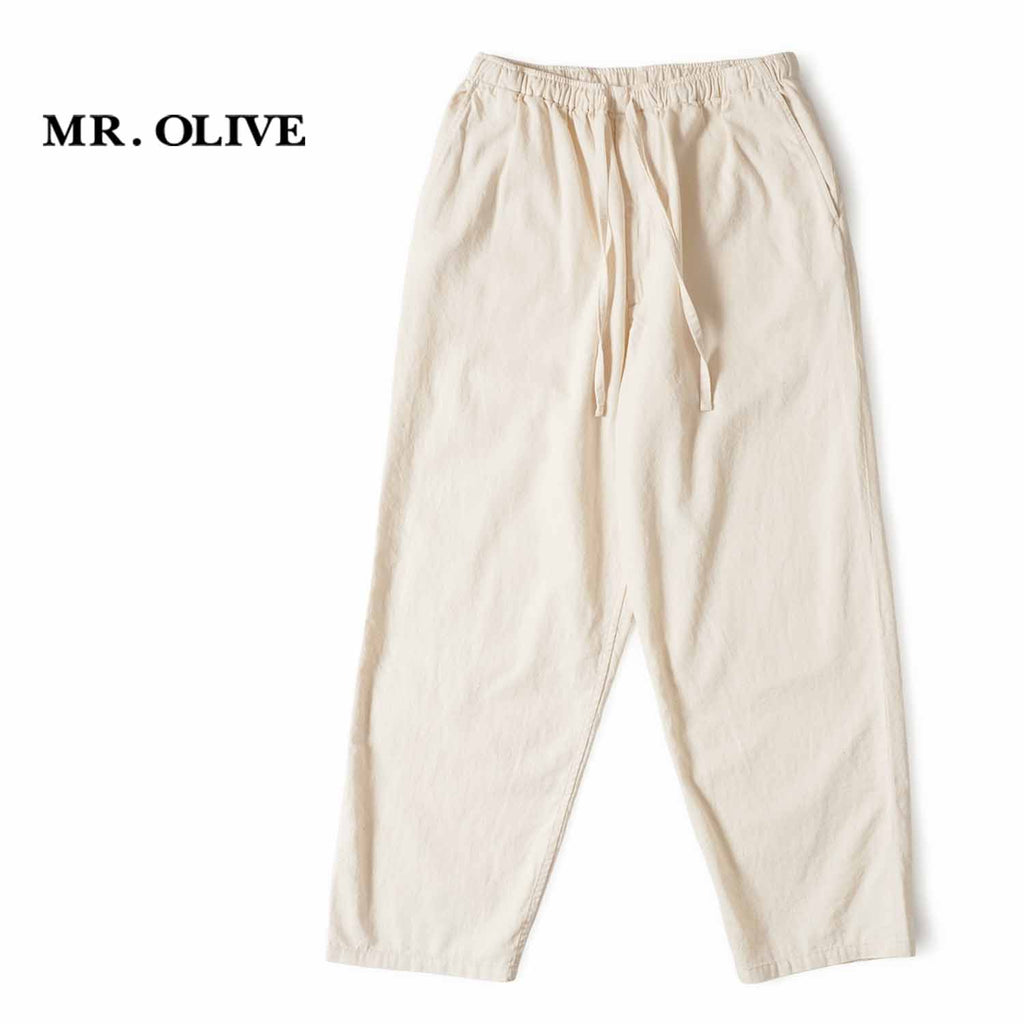 MR.OLIVE ミスターオリーブ パンツ "RINSE WASH 6oz SUPER LIGHT DENIM / DRAWSTRING TAPERED PANTS" M261112