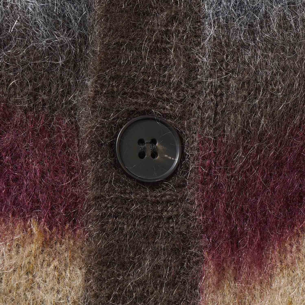 MR.OLIVE ミスターオリーブ モヘア カーディガン "WAVE BORDER MOHAIR / HERITAGE CARDIGAN" M263123