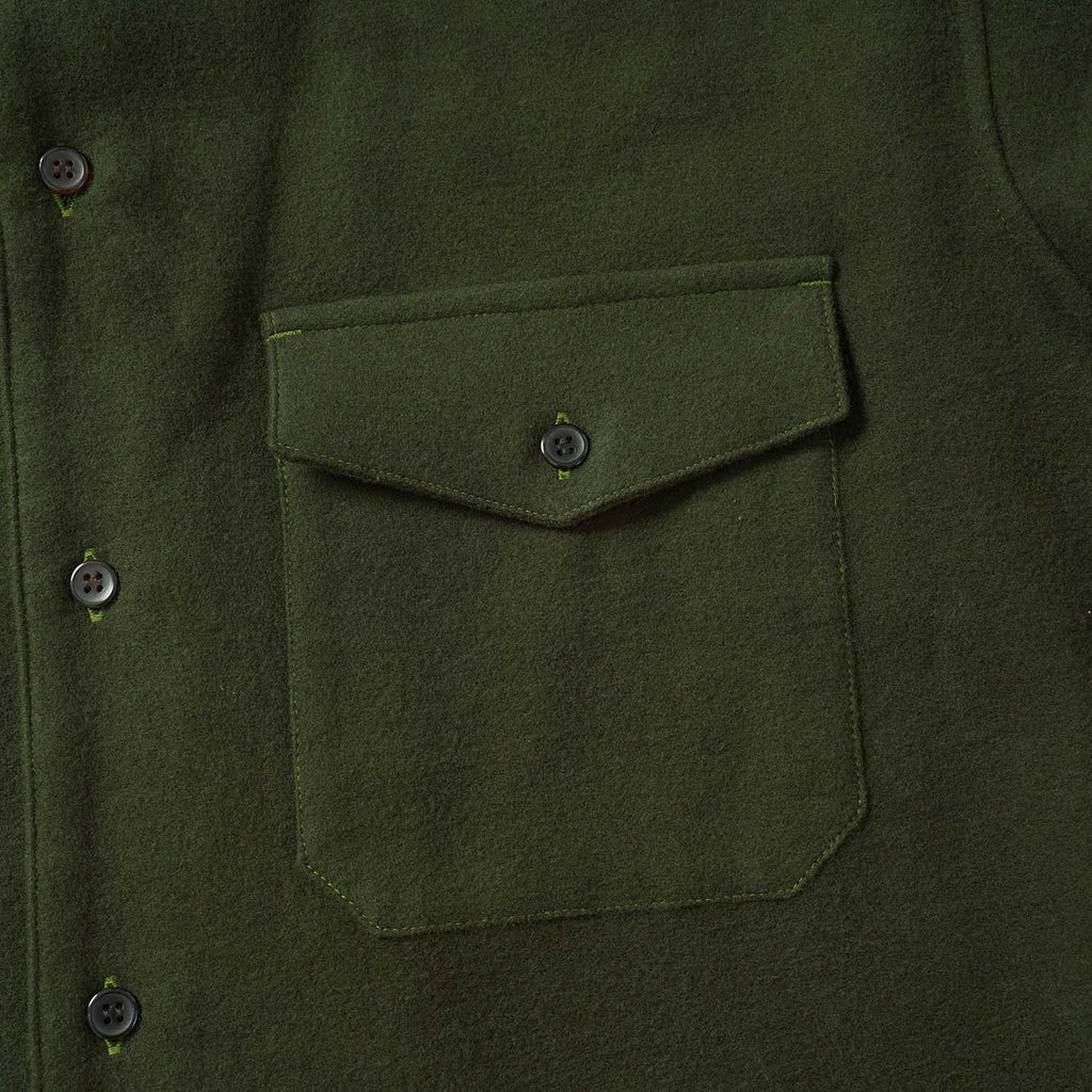 MR.OLIVE ミスターオリーブ 長袖シャツ "AIRY BRUSHED SATIN / CPO SHIRT" M263128