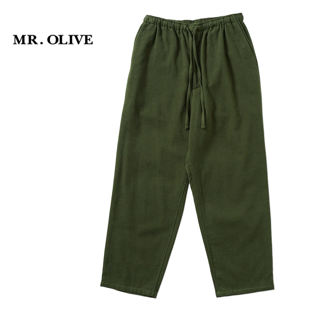 MR.OLIVE ミスターオリーブ パンツ "AIRY BRUSHED SATIN / DRAWSTRING TAPERED PANTS" M263129