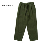 MR.OLIVE ミスターオリーブ パンツ "AIRY BRUSHED SATIN / DRAWSTRING TAPERED PANTS" M263129