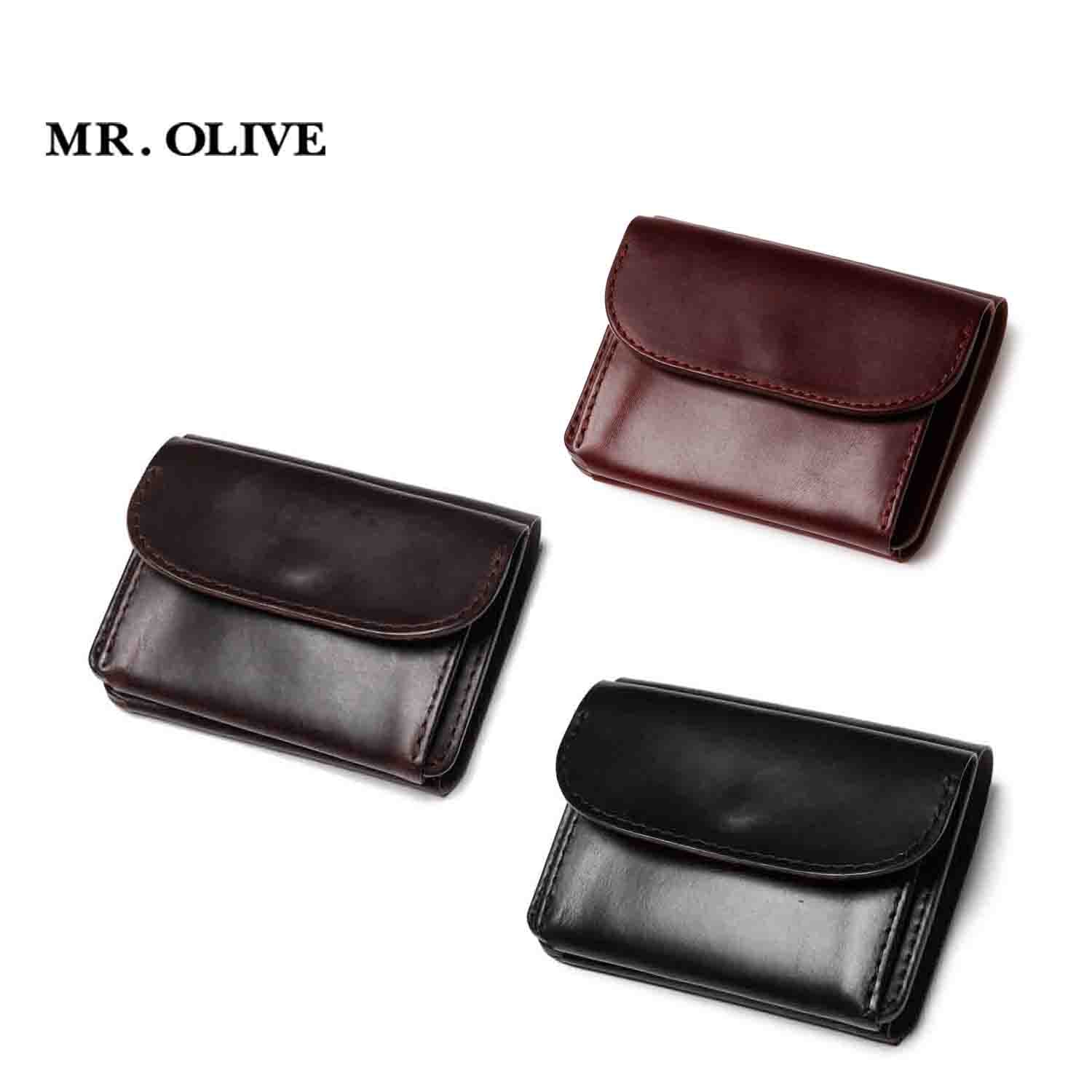 MR.OLIVE ミスターオリーブ コンパクトウォレット HORWEEN CHROMEXCEL
